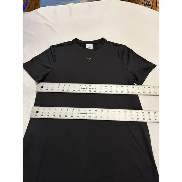 Gymshark Black Slim Fit T-Shirt Tee Top Size Small - Picture 4 of 8